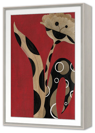 Exotic Bloom Fine Art Print, White Wash Oak, 36"x25"