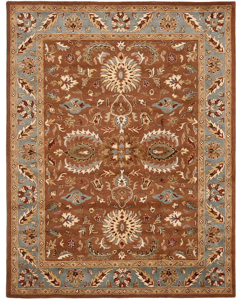 Safavieh Heritage Hg968A Brown, Blue Area Rug