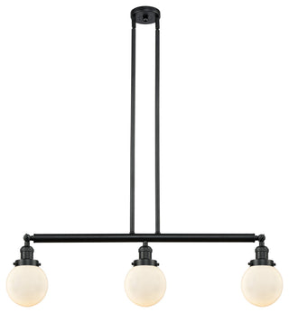 Innovations 213-Bk-S-G201-6-Led 3 Light Dimmable Led 38" Island Light