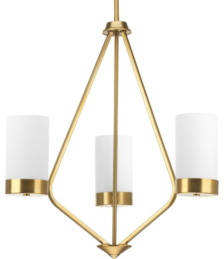 Elevate 3-Light Chandelier, Brushed Bronze