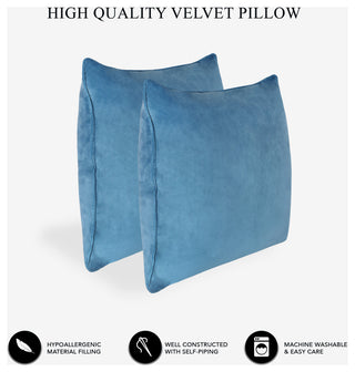 A1HC Throw Pillow Insert, Down Alternative Fill, Set of 2, Navy Blue, 20"x20"