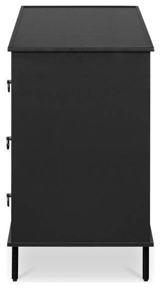 Reagan 6 Drawer Dresser Black