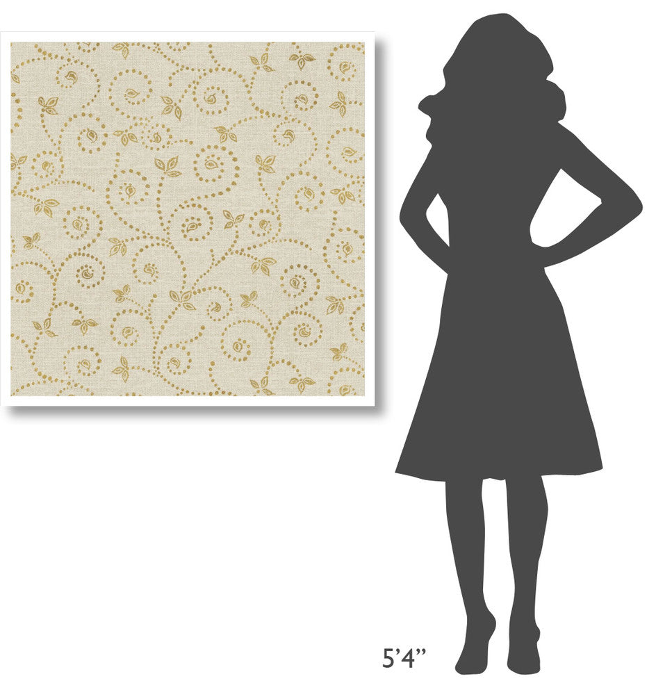 "Batik Patterns V" Digital Paper Print by Daphne Brissonnet, 38"x38"
