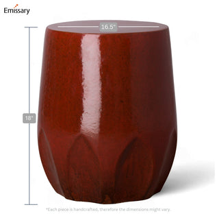 Tropical Red Calyx Stool