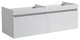 Fresca Largo 57" White Modern Double Sink Bathroom Cabinet