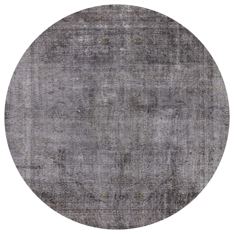 Ahgly Company Indoor Round Mid-Century Modern Area Rugs, 4' Round