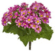 Daisy Bush Artificial Flower, Set of 6, Mauve
