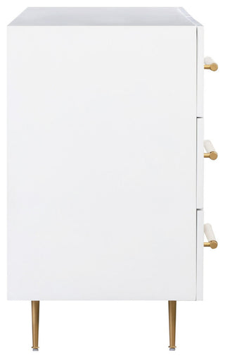 Trident 6 Drawer Dresser, White