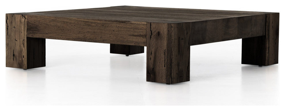 Abaso Coffee Table Ebony Rustic Wormwood Oak