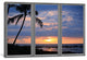 "Beach Sunset Window View Gallery" by iCanvas, 18x12x1.5"
