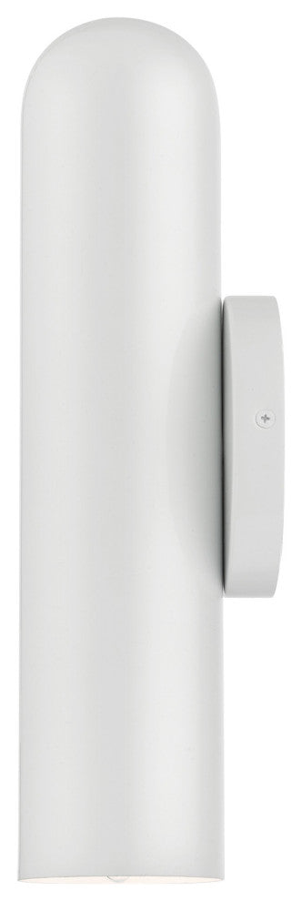 Shiny White Mid Century Modern, Urban, Scandinavian Single Sconce