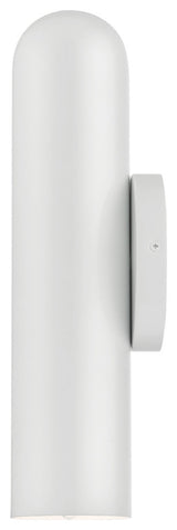Shiny White Mid Century Modern, Urban, Scandinavian Single Sconce
