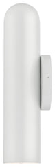 Shiny White Mid Century Modern, Urban, Scandinavian Single Sconce