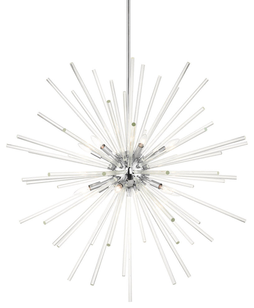 Livex Lighting 41259 Utopia 12 Light 42"W Sputnik Chandelier - Polished Chrome
