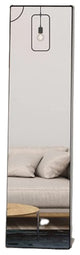 16" W x 61" H Rectangular Framed Freestanding Mirror, Black