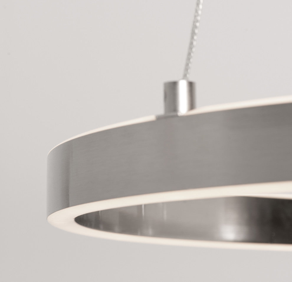 Glo 36" LED Pendant Light, Satin Nickel, 3000K