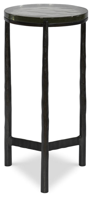 Uttermost Eternity Iron and Glass Accent Table