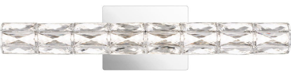 Quoizel PCLU8524 Luster 1 Light 24"W Integrated LED Bath Bar - Polished Chrome