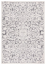 Safavieh Indoor-Outdoor Cabana Collection, CBN656 Rug, Ivory/Grey, 3'x5'