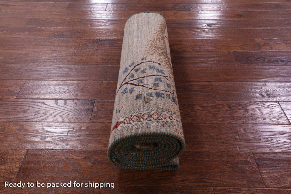2' 8" X 11' 4" Runner Persian Gabbeh Tribal Handmade Rug Q11118