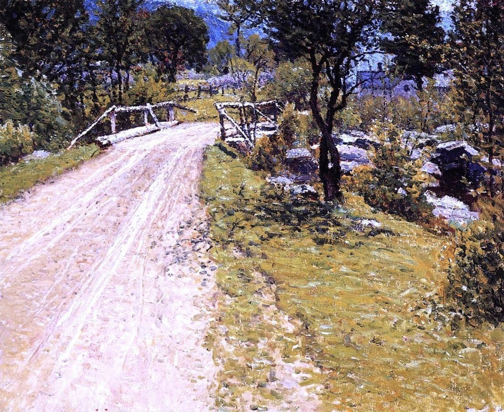 John Joseph Enneking Sandy Road Premium Canvas Print