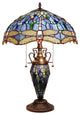 Chloe Lighting Sunniva Dragonfly-Style 3 Light Double Lit Table Lamp 16" Wide