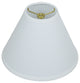 Fenchel Shades 4"x10"x8" Brass Spider Attachment Empire Lamp Shade, Linen White