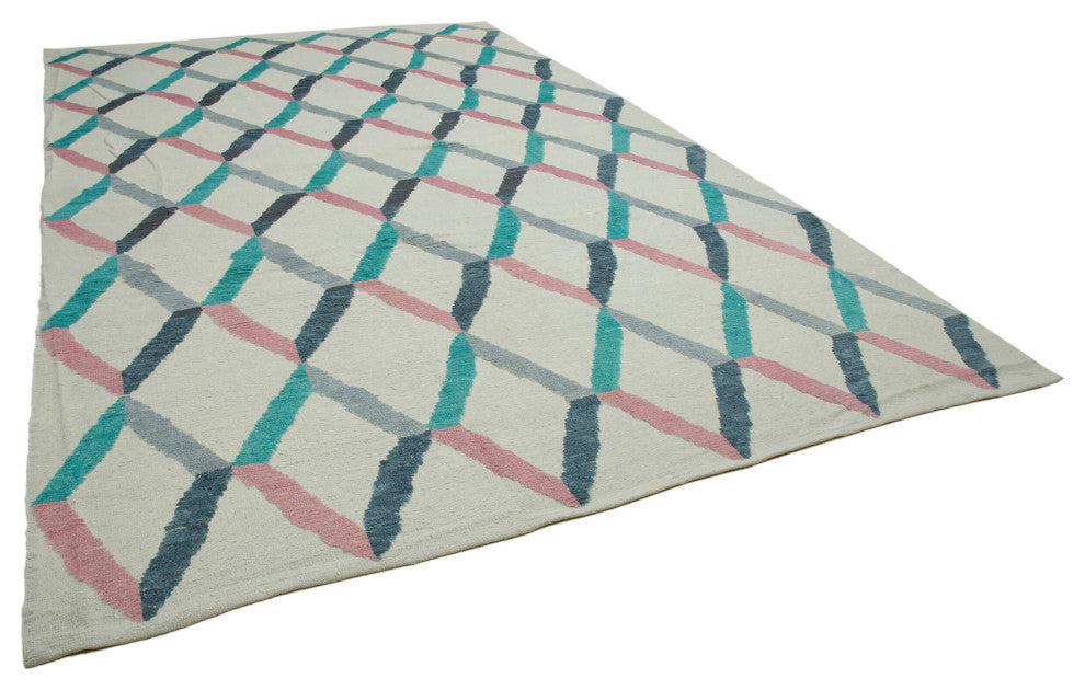 Rug N Carpet - Handmade Decorative 9' 0'' x 13' 8'' Moroccan Area Rug