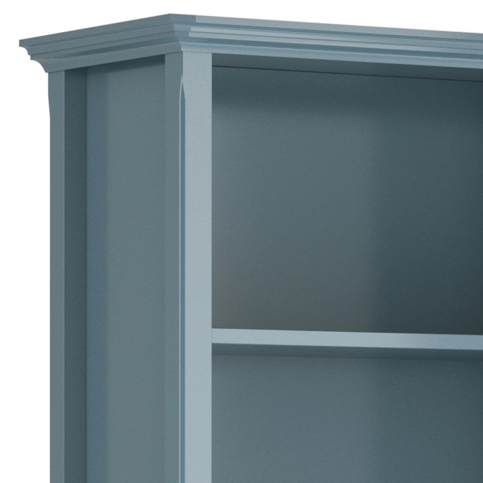 Amherst SOLID WOOD 5 Shelf Bookcase, French Blue