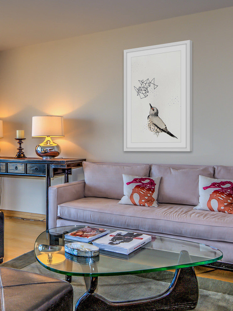 Marmont Hill, "Northern Flicker" by Christine Lindstrom Framed Painting, 16x24