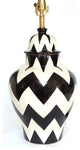 Lamp, Black, Chevron