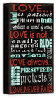 The Definition of Love Canvas Wall Art, 10x20