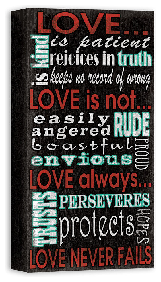 The Definition of Love Canvas Wall Art, 10x20