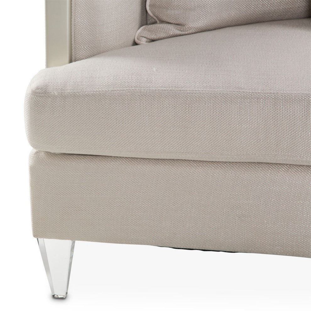 Aico Amini Camden Court Sofa in Platinum