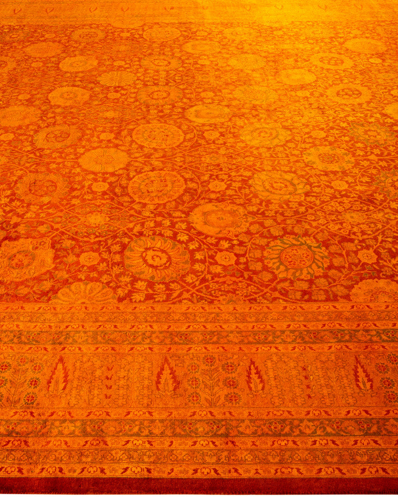 Fine Vibrance, One-of-a-Kind Handmade Area Rug Yellow, 17'1"x9'4"