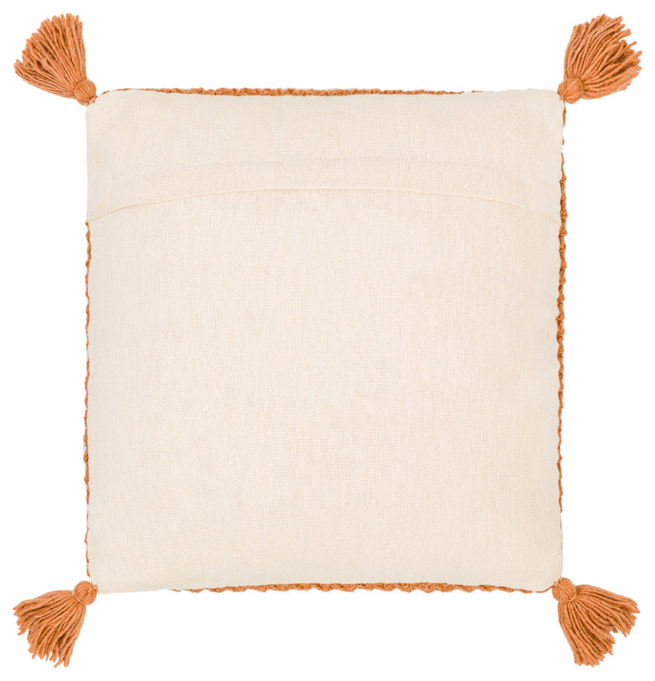 Surya Makrome Mko-023 Pillow Shell With Polyester Insert 18"H X 18"W