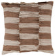 Rustic Ruffle Pillow, 18"x18"x4" With Down Insert