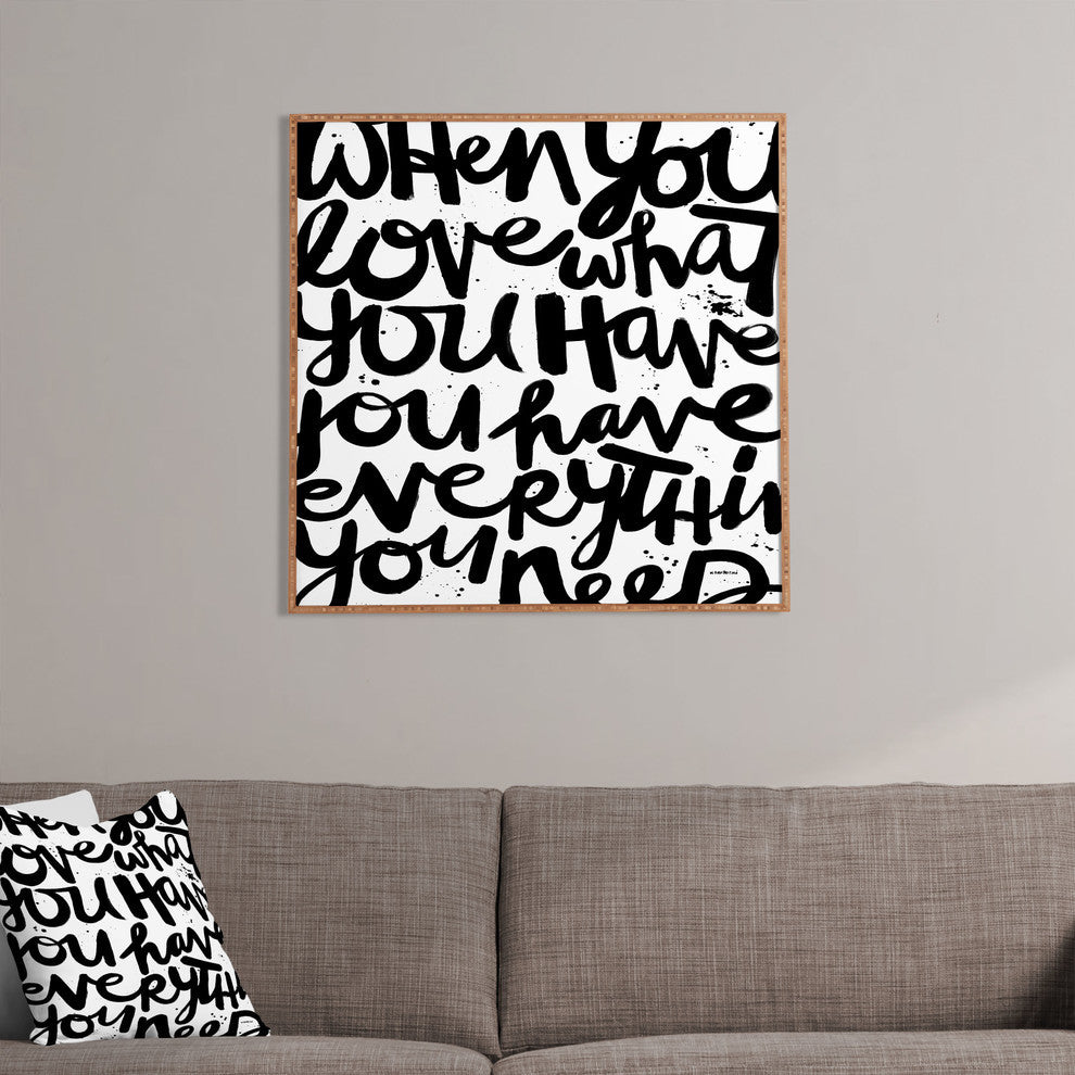 Deny Designs Kal Barteski If You Love Framed Wall Art