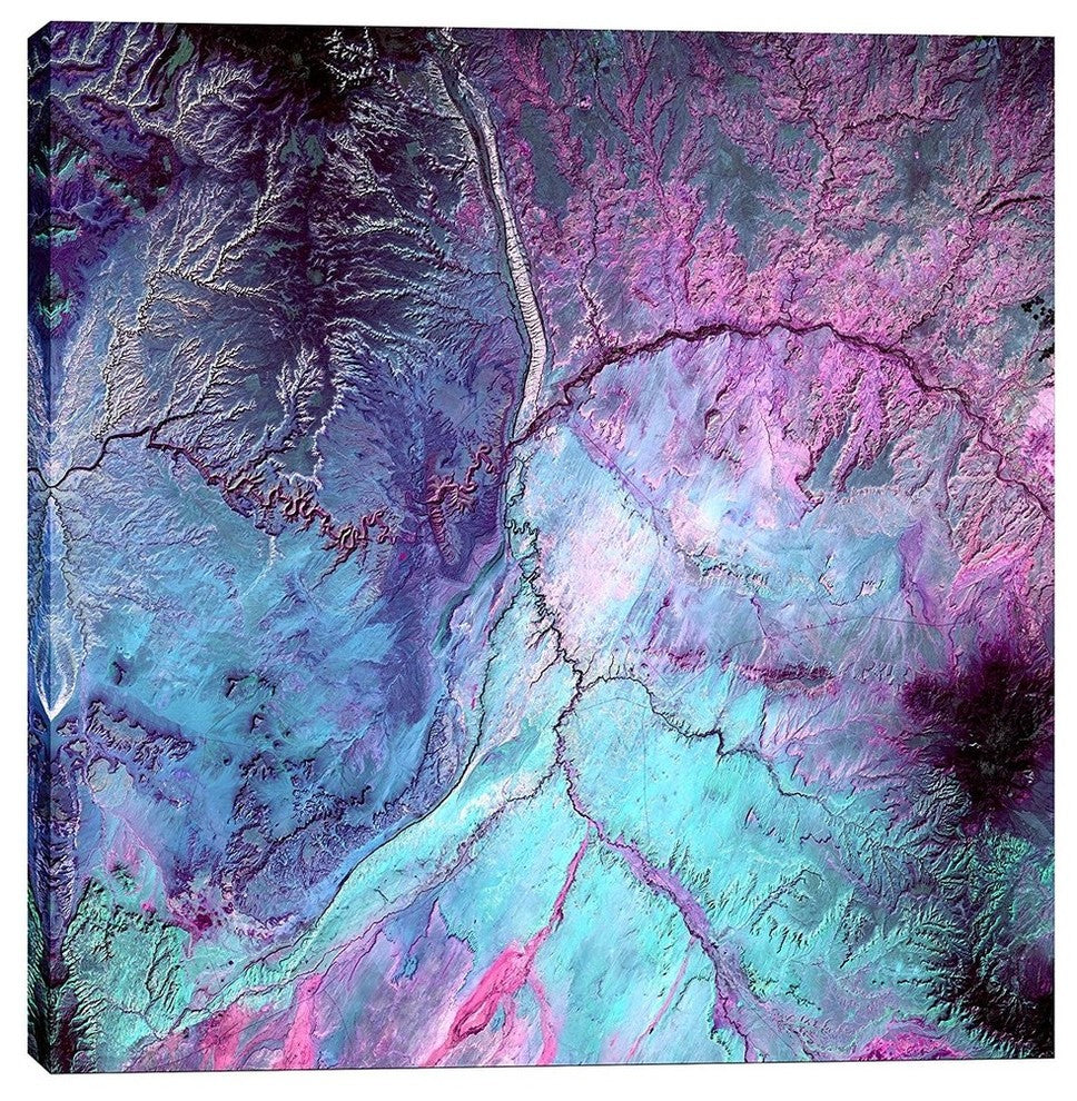 Epic Graffiti "Earth As Art: Cloud Lightning" Giclee Canvas Wall Art, 18"x18"