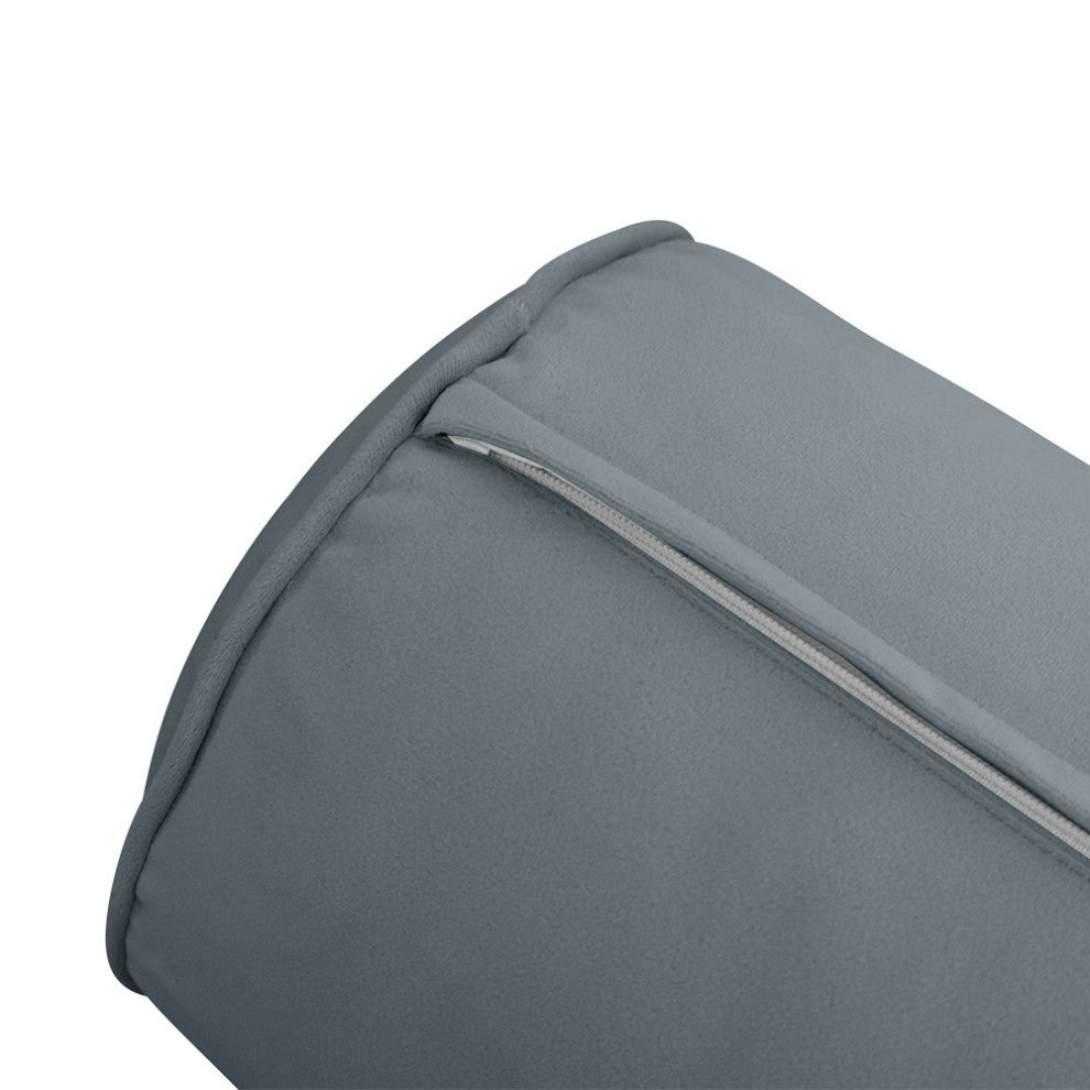 STYLE V6 TwinXL Velvet Pipe Trim Indoor Daybed Bolster Pillow |COVER ONLY| AD347