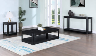 Reeves Table, Black, Coffee Table, Black, Console Table