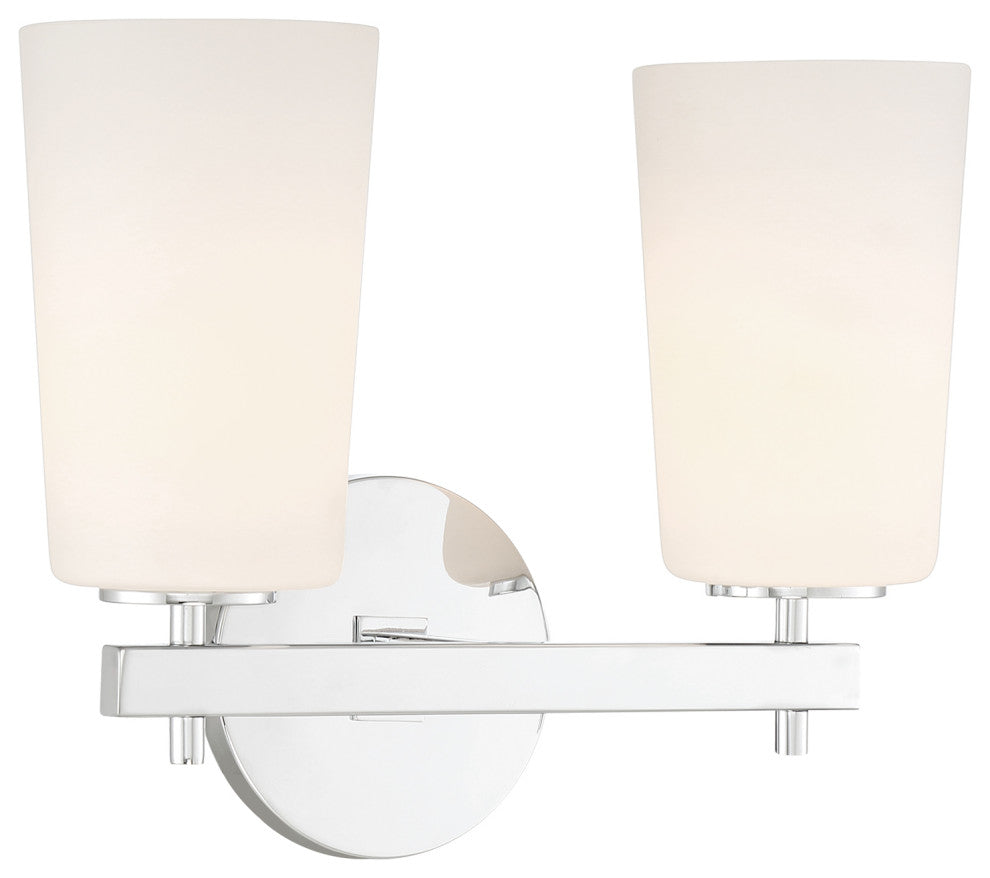 Colton 2 Light Polished Chrome Wall Mount