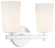 Colton 2 Light Polished Chrome Wall Mount