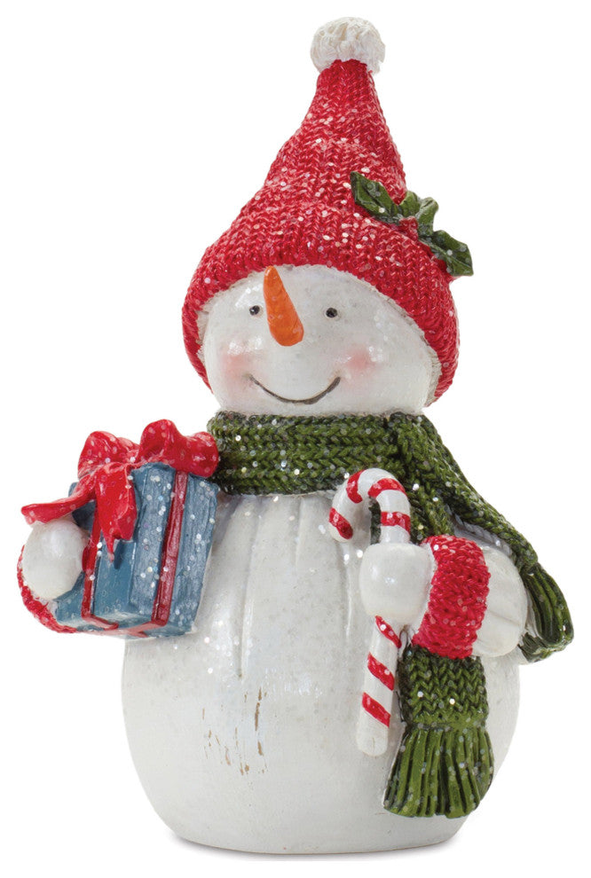 Santa and Snowman Figurine, 2-Piece Set