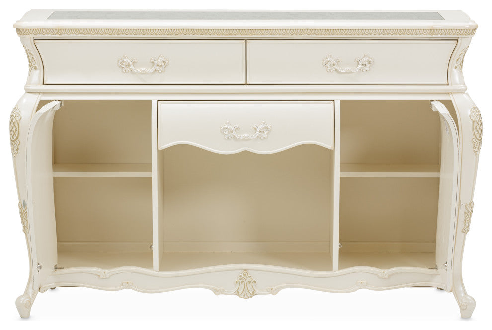 Lavelle Sideboard with Mirror - Classic Pearl