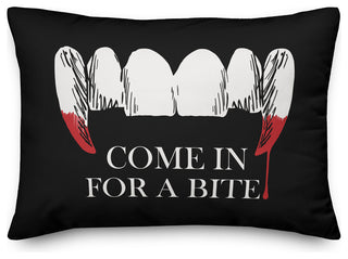 Come in for a Bite 14"x20" Throw Pillow