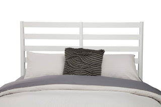 Flynn Retro Bed With Slat Back Headboard, White, California King