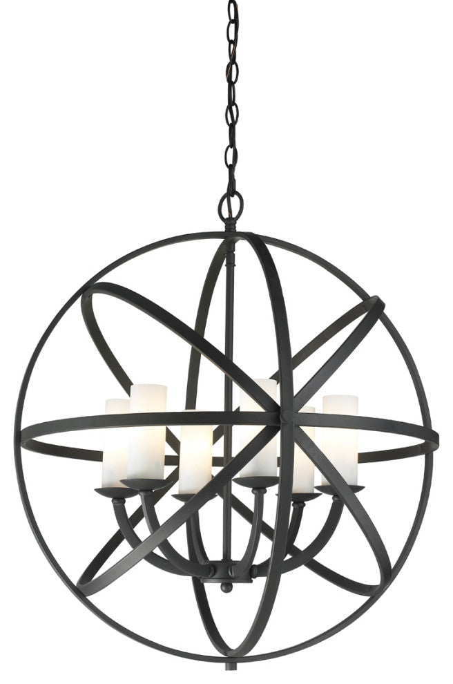 Aranya 6 Light Pendant in Bronze