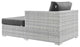 Lounge Chair Chaise, Rattan, Wicker, Gray, Modern, Outdoor Patio Bistro