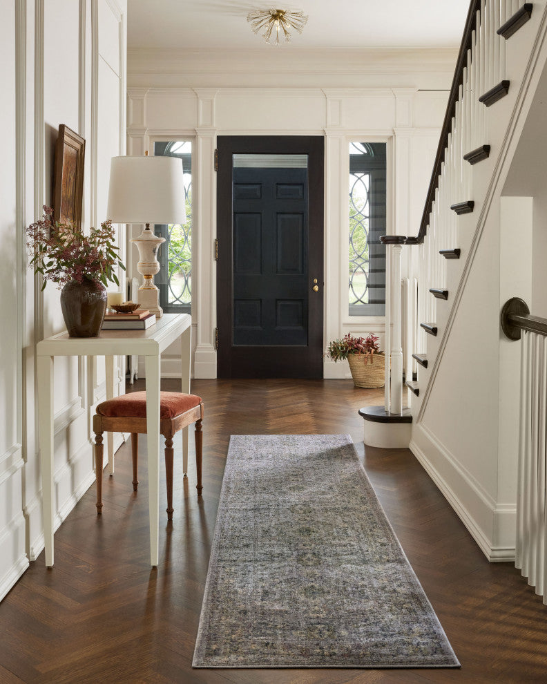 Jean Stoffer x Loloi Bradbury Grey / Multi 2'-6" x 8'-0" Runner Rug